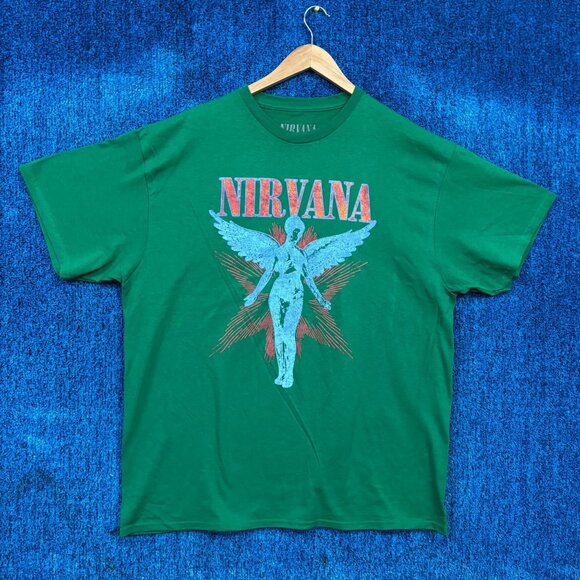 Nirvana “In Utero” Album Grunge Band Graphic T-Shirt Size Extra Large - Picture 1 of 4